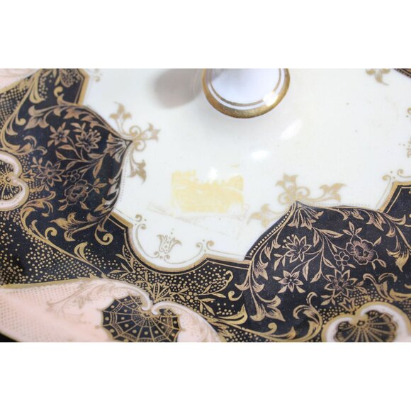 Beautiful Dish With Unique Colors And Deigns With Handle - Picture 9 of 9